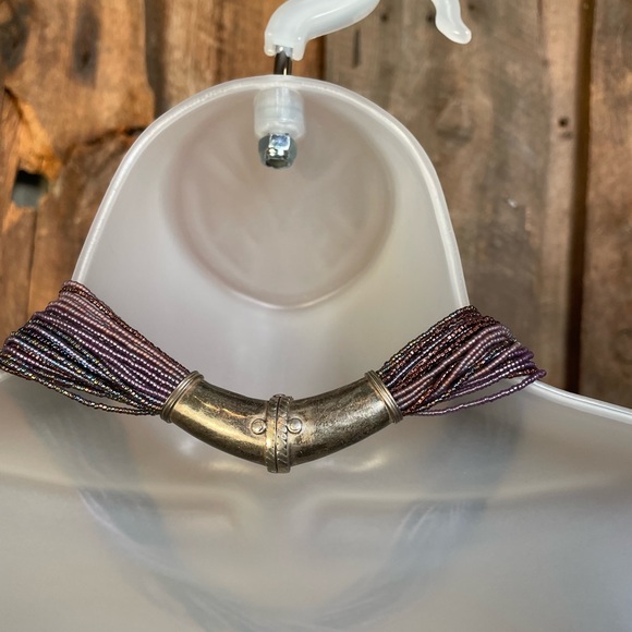 Purple Beaded Necklace - Picture 4 of 6